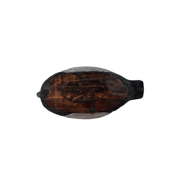 Wild River Collection Hand Carved Wooden Duck Decoy Black Duck With‎ Green Head - Picture 5 of 10
